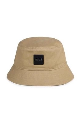 Zdjęcie produktu BOSS kapelusz bawełniany dziecięcy kolor beżowy bawełniany