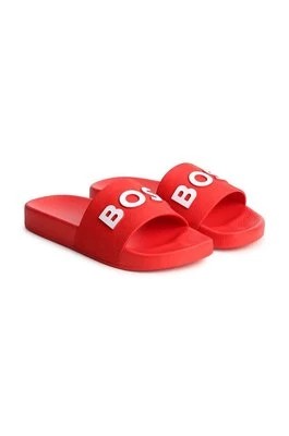 Zdjęcie produktu BOSS klapki dziecięce kolor czerwony