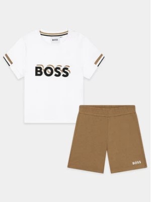 Zdjęcie produktu Boss Komplet t-shirt i spodenki J50624 S Beżowy Regular Fit