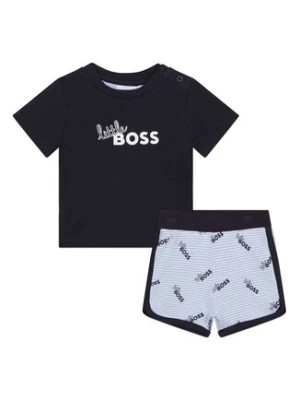 Zdjęcie produktu Boss Komplet t-shirt i szorty sportowe J98415 Granatowy Regular Fit