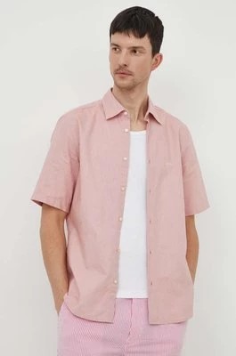 Zdjęcie produktu BOSS koszula bawełniana BOSS ORANGE męska kolor różowy regular z kołnierzykiem klasycznym 50489351