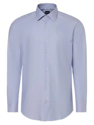 Zdjęcie produktu BOSS Koszula męska - Easy-iron - H-HANK-kent-C6-242 Mężczyźni Slim Fit Bawełna niebieski jednolity,