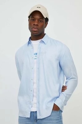 Zdjęcie produktu BOSS koszula męska kolor niebieski regular z kołnierzykiem klasycznym 50513378