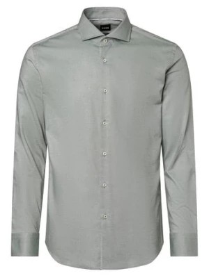 Zdjęcie produktu BOSS Koszula męska łatwa w prasowaniu Mężczyźni Slim Fit Bawełna zielony|biały w paski,