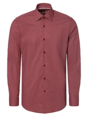 Zdjęcie produktu BOSS Koszula męska Mężczyźni Slim Fit Bawełna czerwony wzorzysty,