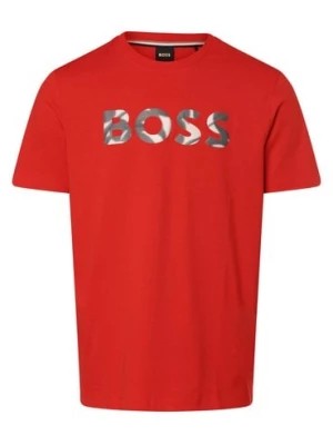 Zdjęcie produktu BOSS Koszulka męska - Thompson 15 Mężczyźni Bawełna czerwony nadruk,
