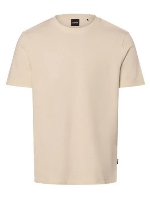 Zdjęcie produktu BOSS Koszulka męska - Tiburt 240 Mężczyźni beżowy jednolity,