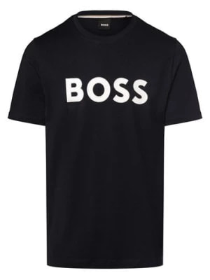 Zdjęcie produktu BOSS Koszulka męska - Tiburt 354 Mężczyźni Bawełna niebieski nadruk,
