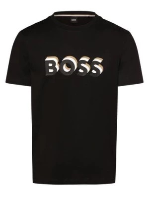 Zdjęcie produktu BOSS Koszulka męska - Tiburt 427 Mężczyźni Bawełna czarny nadruk,
