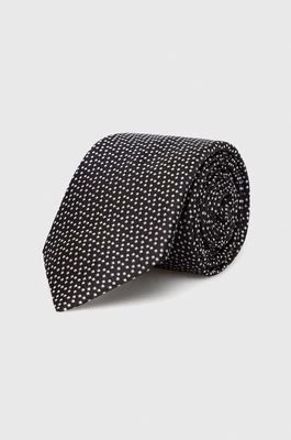 Zdjęcie produktu BOSS krawat jedwabny kolor czarny