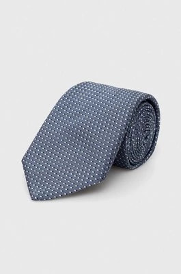 Zdjęcie produktu BOSS krawat jedwabny kolor niebieski 50512551