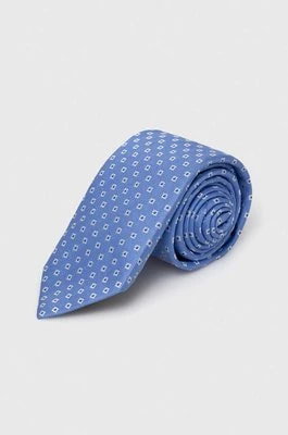 Zdjęcie produktu BOSS krawat jedwabny kolor niebieski 50512605