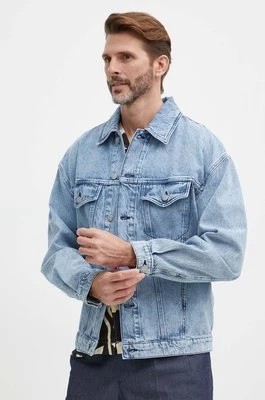 Zdjęcie produktu BOSS kurtka jeansowa męska kolor niebieski przejściowa oversize 50514236