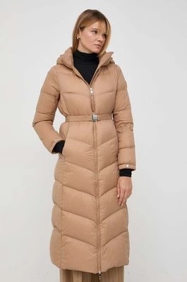 Zdjęcie produktu BOSS kurtka puchowa damska kolor beżowy zimowa