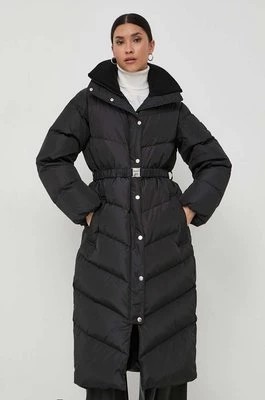 Zdjęcie produktu BOSS kurtka puchowa damska kolor czarny zimowa oversize