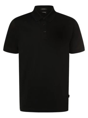 Zdjęcie produktu BOSS Męska koszulka polo - Parlay 143 Mężczyźni Bawełna czarny jednolity,