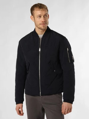 Zdjęcie produktu BOSS Męska kurtka pikowana - Caramo Mężczyźni Sztuczne włókno niebieski jednolity,
