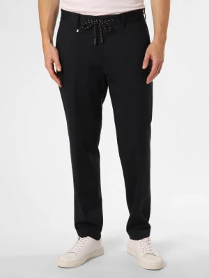Zdjęcie produktu BOSS Męskie spodnie od garnituru modułowego Mężczyźni Slim Fit niebieski wypukły wzór tkaniny,