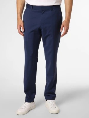 Zdjęcie produktu BOSS Męskie spodnie od garnituru modułowego Mężczyźni Slim Fit Sztuczne włókno niebieski jednolity,
