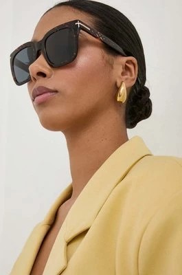 Zdjęcie produktu BOSS okulary przeciwsłoneczne damskie kolor brązowy BOSS 1656/S