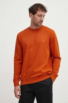 Zdjęcie produktu Boss Orange bluza bawełniana męska kolor pomarańczowy melanżowa 50509323