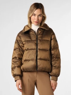 Zdjęcie produktu BOSS Orange Damska kurtka pikowana Kobiety Sztuczne włókno brązowy jednolity,
