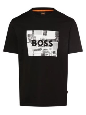 Zdjęcie produktu BOSS Orange Koszulka męska - Teeheavyboss Mężczyźni Bawełna czarny nadruk,