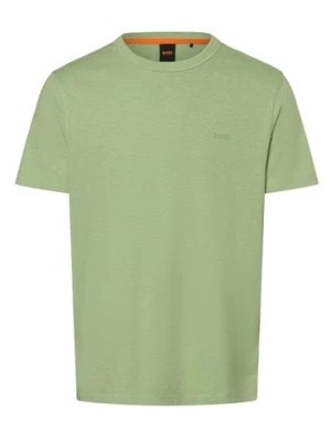 Zdjęcie produktu BOSS Orange Koszulka męska - Tegood Mężczyźni Bawełna zielony jednolity,