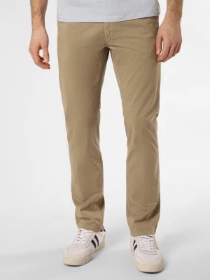 Zdjęcie produktu BOSS Orange Spodnie - Chino Slim Mężczyźni beżowy jednolity,