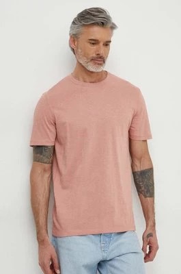 Zdjęcie produktu Boss Orange t-shirt bawełniany męski kolor różowy gładki