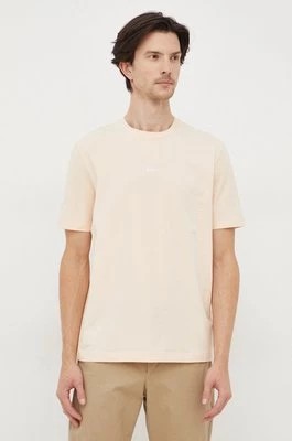 Zdjęcie produktu BOSS t-shirt BOSS ORANGE męski kolor pomarańczowy gładki 50473278