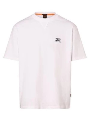 Zdjęcie produktu BOSS Orange T-shirt męski Mężczyźni Bawełna biały nadruk,