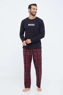 Zdjęcie produktu BOSS piżama męska kolor czerwony wzorzysta 50488084