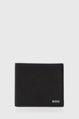 Zdjęcie produktu BOSS portfel skórzany męski kolor czarny 50485600