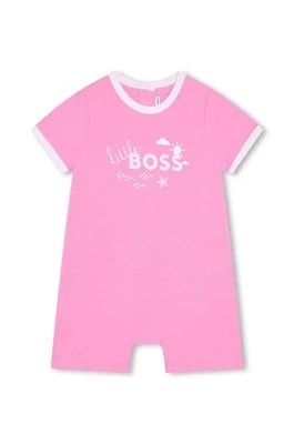 Zdjęcie produktu BOSS rampers niemowlęcy kolor różowy