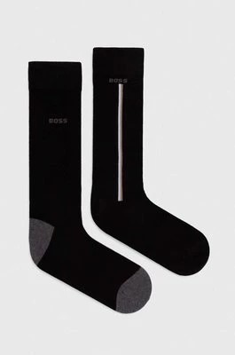 Zdjęcie produktu BOSS skarpetki 2-pack męskie kolor czarny