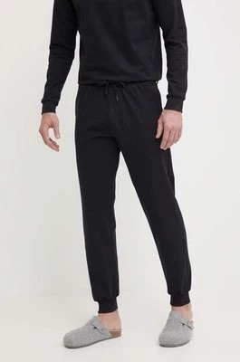 Zdjęcie produktu BOSS spodnie bawełniane lounge kolor czarny gładkie 50515187