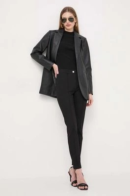 Zdjęcie produktu BOSS spodnie damskie kolor czarny dopasowane high waist 50511613