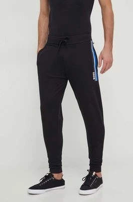 Zdjęcie produktu BOSS spodnie dresowe bawełniane kolor czarny z nadrukiem 50515161