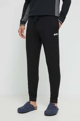 Zdjęcie produktu BOSS spodnie dresowe kolor czarny z nadrukiem