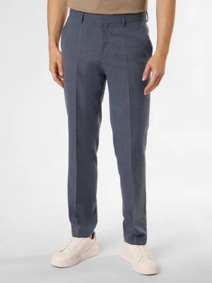 Zdjęcie produktu BOSS Spodnie - H-Leon-MM-C-224 Mężczyźni Regular Fit niebieski wypukły wzór tkaniny,