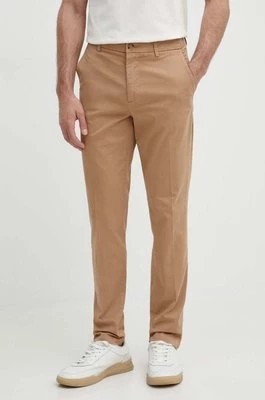 Zdjęcie produktu BOSS spodnie męskie kolor beżowy dopasowane 50505392