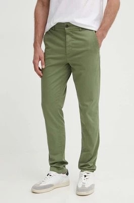 Zdjęcie produktu BOSS spodnie męskie kolor zielony dopasowane 50505392