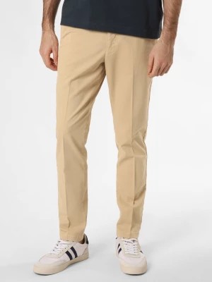 Zdjęcie produktu BOSS Spodnie Mężczyźni Bawełna beżowy jednolity,