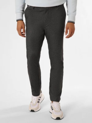 Zdjęcie produktu BOSS Spodnie Mężczyźni szary wypukły wzór tkaniny,