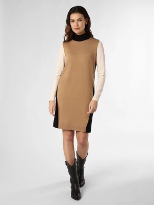 Zdjęcie produktu BOSS Sukienka damska - Falindara Kobiety Bawełna brązowy|czarny|biały wzorzysty,