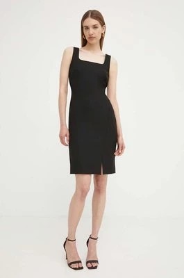 Zdjęcie produktu BOSS sukienka kolor czarny mini dopasowana 50518439