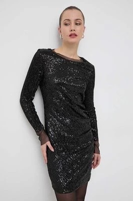 Zdjęcie produktu BOSS sukienka kolor czarny mini dopasowana