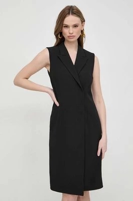 Zdjęcie produktu BOSS sukienka kolor czarny mini prosta 50515633