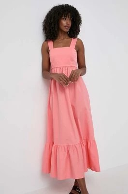 Zdjęcie produktu BOSS sukienka kolor fioletowy maxi rozkloszowana 50511834